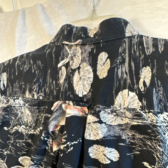 Magellan Sportswear Men's Short Sleeve Button Up Shirt Fishing Print Mens Size L - Picture 8 of 13